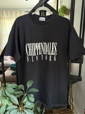 Chippendales New York Black Short Sleeve Logo Tee Vintage